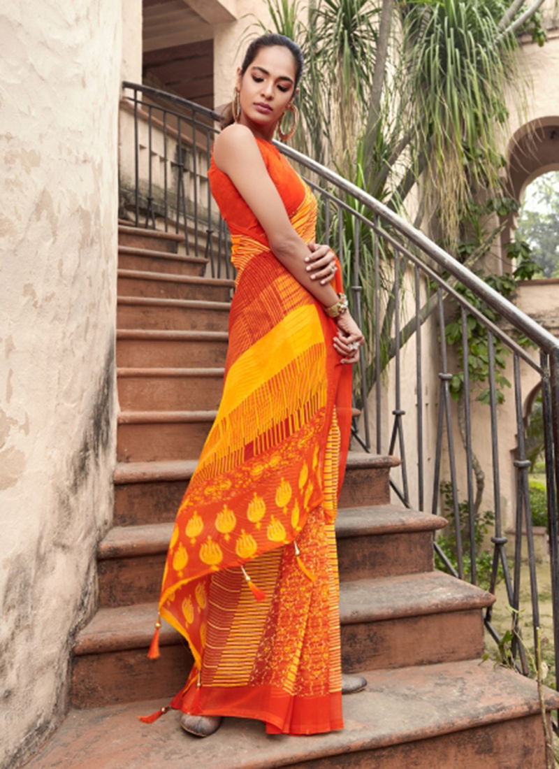 Lilly Vol 2 Georgette Fancy Designer Casual Wear Saree Collection 26801-26812